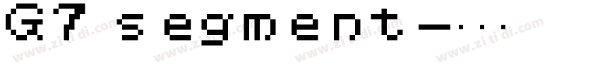 G7 segment字体转换